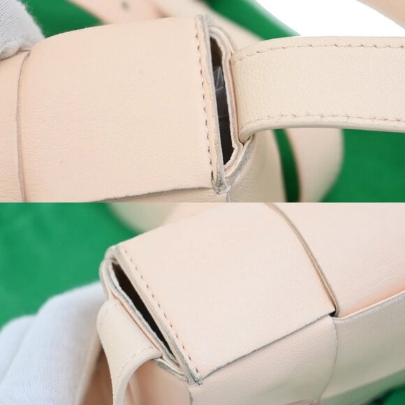 BOTTEGA VENETA Logo Mini Candy Cassette Shoulder Bag Leather Pink - Picture 8 of 16